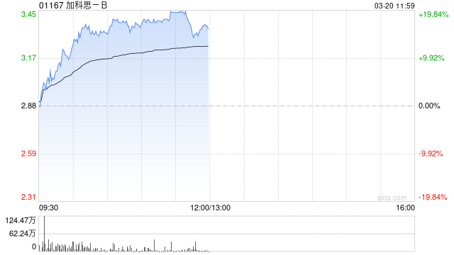 加科思-B绩后拉升逾16% 2024年实现收入同比增超1.45倍